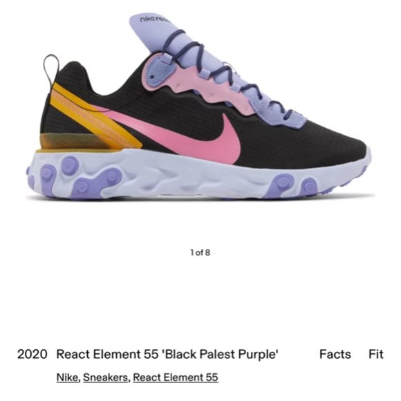 2020 React Element 55 'Black Palest Purple' - Picture 1 of 5